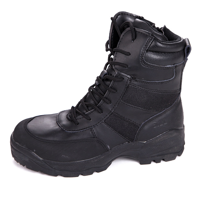 Bottes militaires pour homme en cuir - Ref 1402082 Image 5