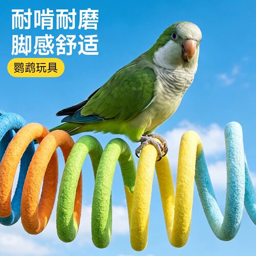 鹦鹉玩具攀爬秋千解闷自嗨隧道