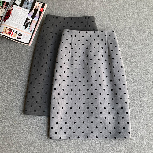 中长款波点半身裙潮女2025春夏