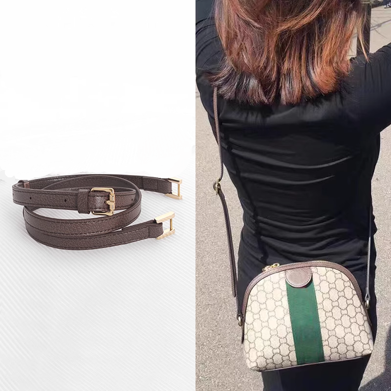 适用于gucci化妆包单肩斜挎包带ophidia双G贝壳肩带改造配件