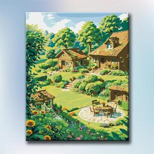 马嘉祺同款宫崎骏diy数字油画治愈解压高级填充涂色手工丙烯挂画