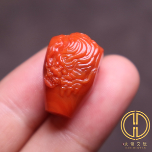 天然原矿南红玛瑙龙三通佛头金刚星月菩提手串长串diy文玩配饰