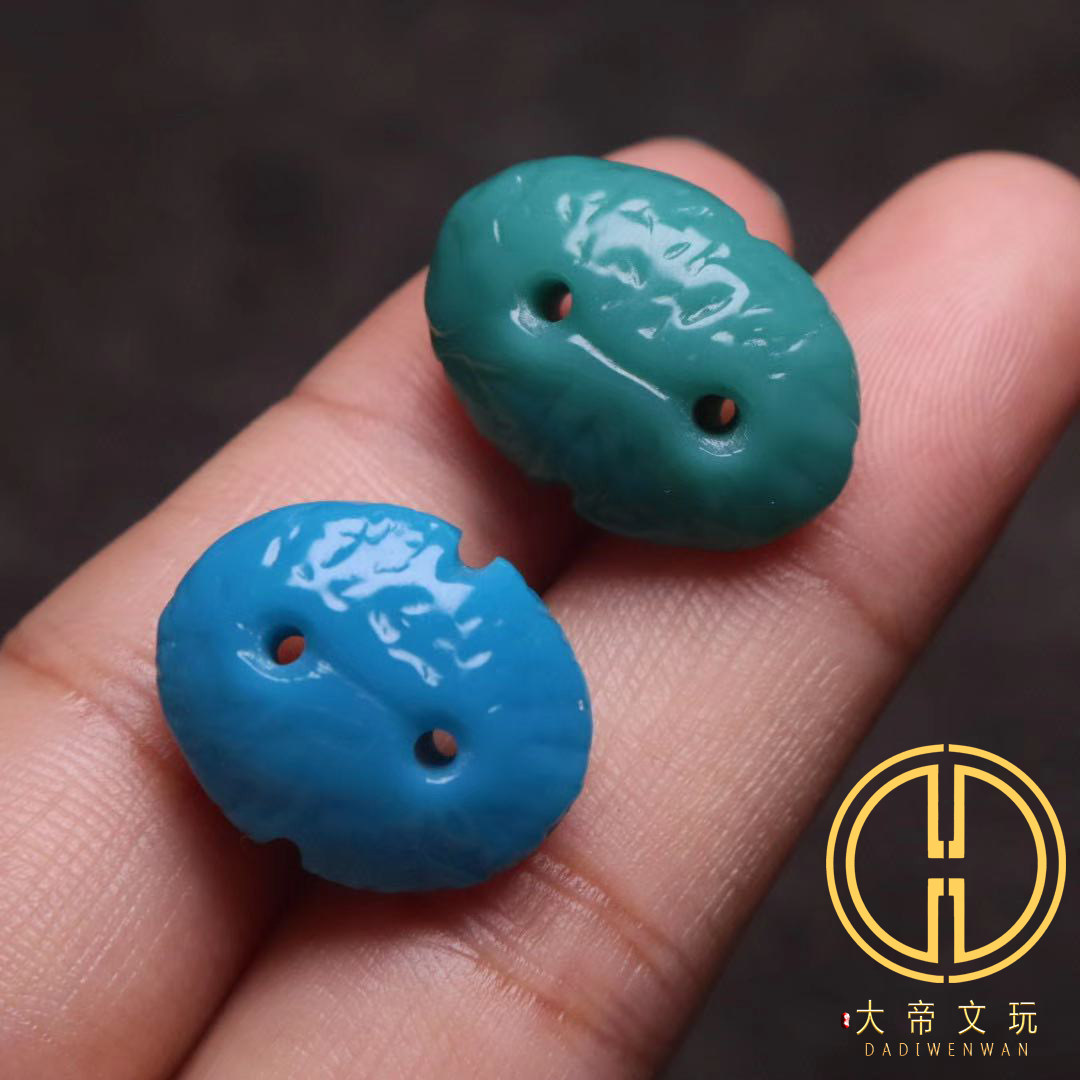 雪巴琉璃果冻料牛鼻孔双孔路路通背云菩提佛珠手串长串108diy配饰