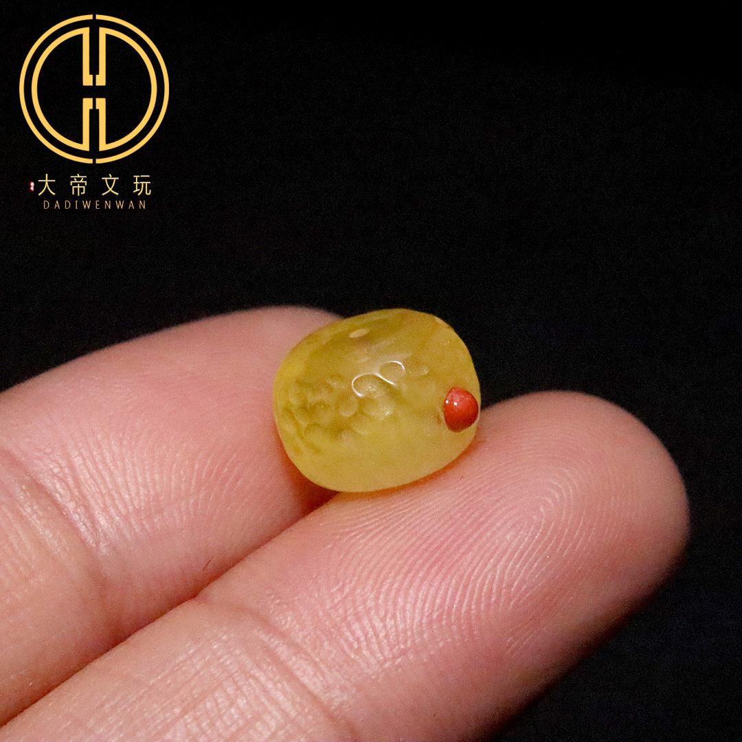 天然原矿蜜蜡陨石隔珠隔片桶珠散珠顶腰珠菩提手长串文玩diy配饰