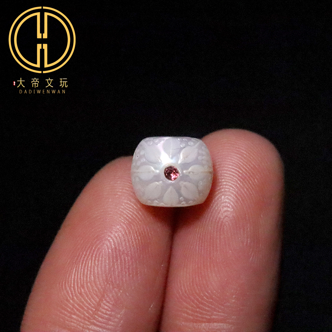 天然珍珠日月星辰镶嵌桶珠隔珠散珠菩提手串长串diy文玩配饰件