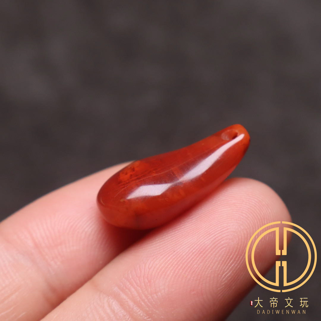 南红玛瑙卡子diy文玩配饰