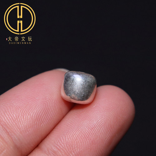 足银光面老型桶珠顶腰珠隔珠