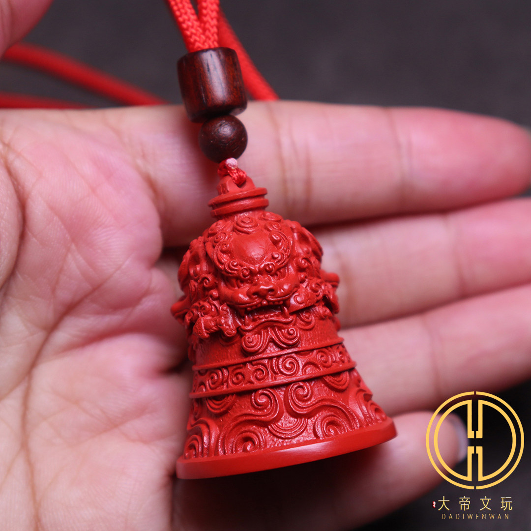 保真朱砂狮咬剑吊坠挂件饰品