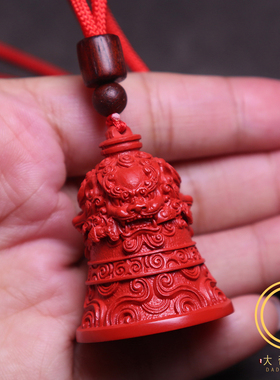 保真朱砂狮咬剑吊坠挂件饰品