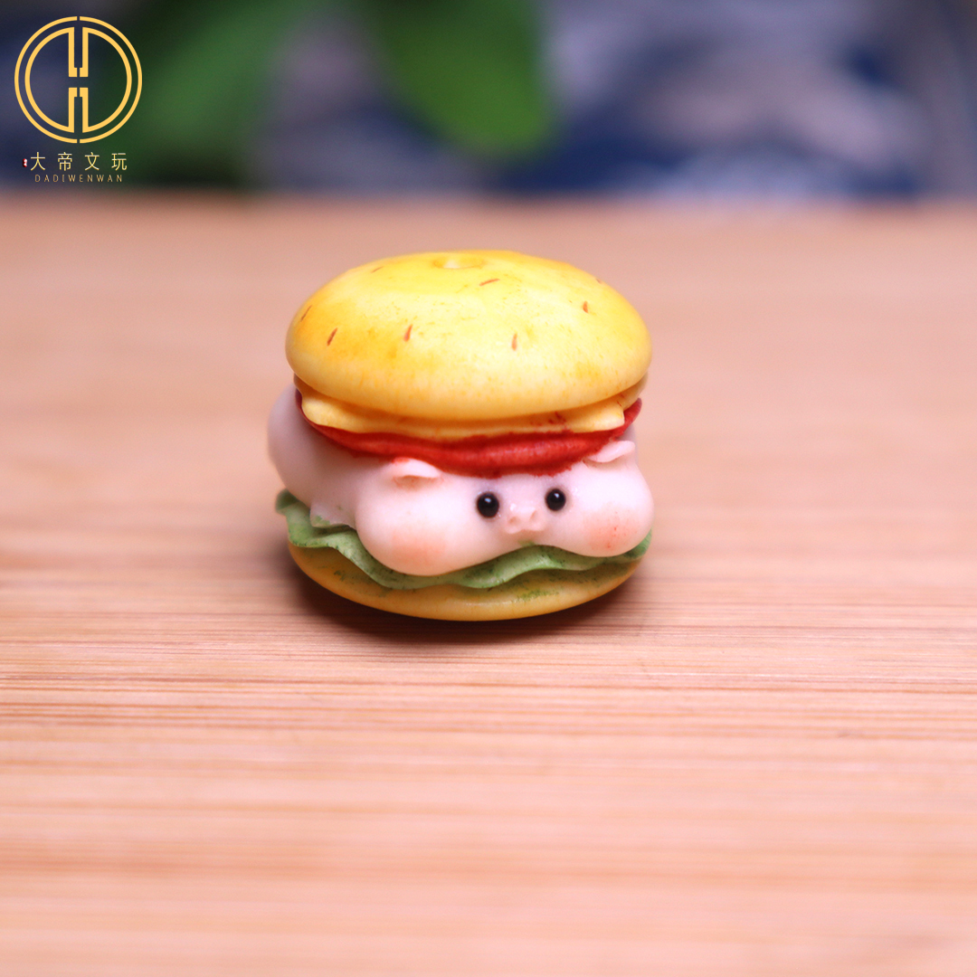 鹿角根付汉堡猪隔珠背云侧挂