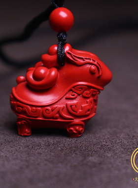 朱砂堆金兽吊坠挂件饰品