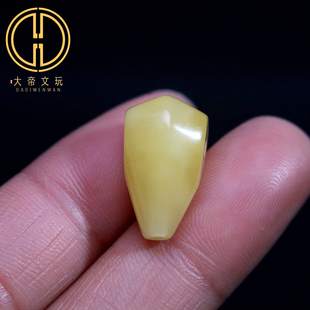 天然原矿蜜蜡鲨鱼背三通佛头俄料金刚星月菩提手串diy配饰配件