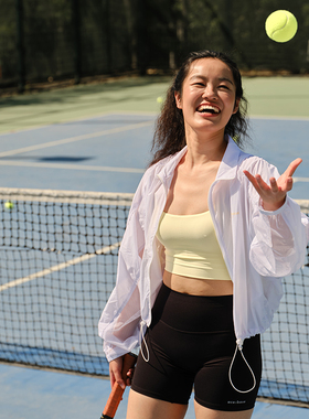 AceBase2025新款薄款防紫外线upf50户外短款防晒衣女宽松外套夏季