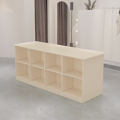 服装店中岛桌双面格展示柜流水台