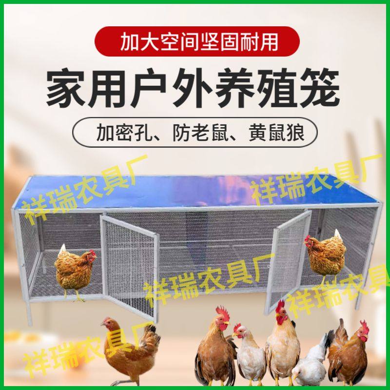 鸡笼子家用养殖加固可折叠鸡笼折叠式链条网家庭装荷兰猪鸡苗