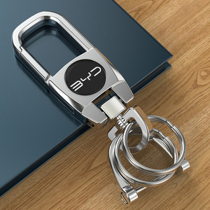 比亚迪汉钥匙扣S6秦F3宋S7速锐唐创意金属多功能扣钥匙链圈环高档