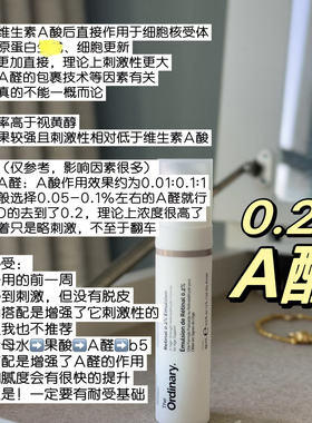 现货视黄醛 the ordinary 0.2% Retinal  A醛 精华液淡化细纹15ml