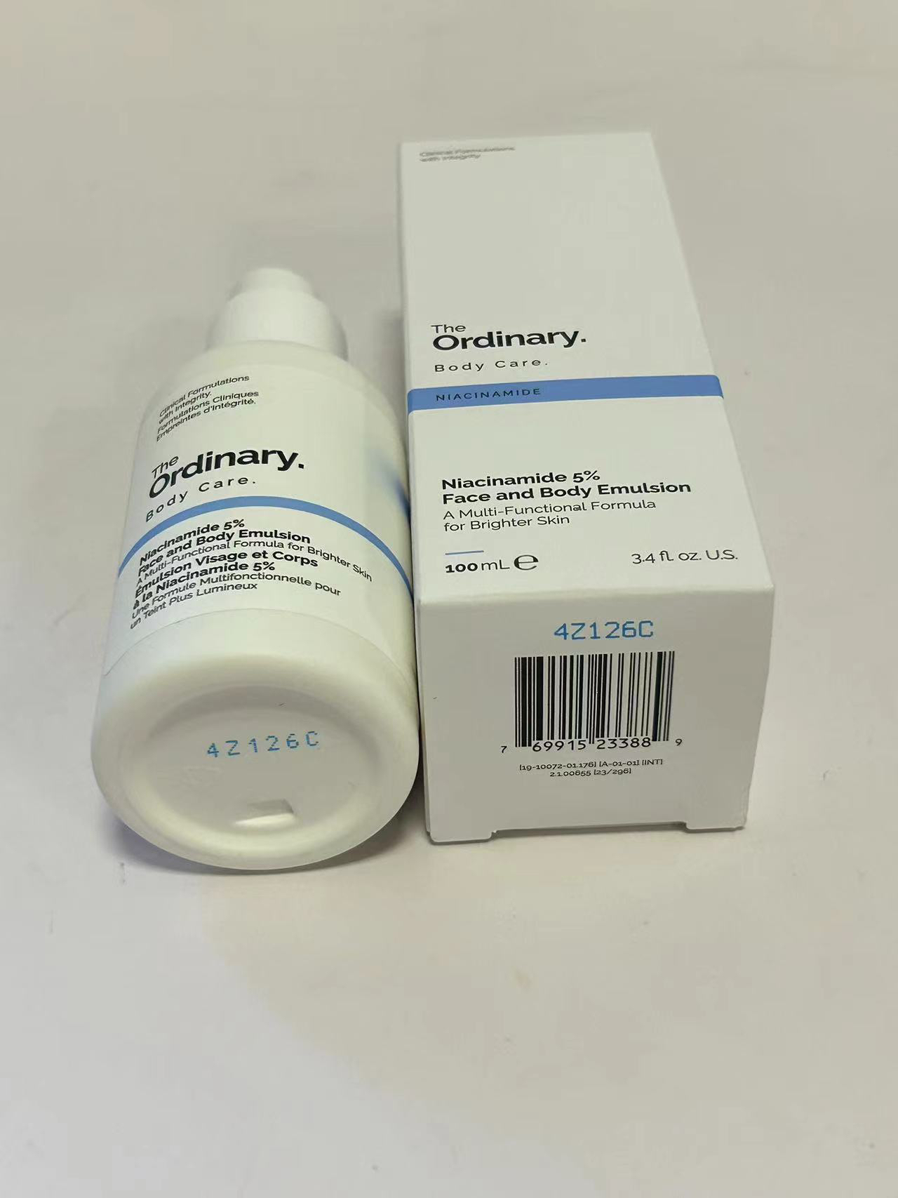 现货The Ordinary 5%烟酰胺面部身体乳液提亮肤色保湿100ml