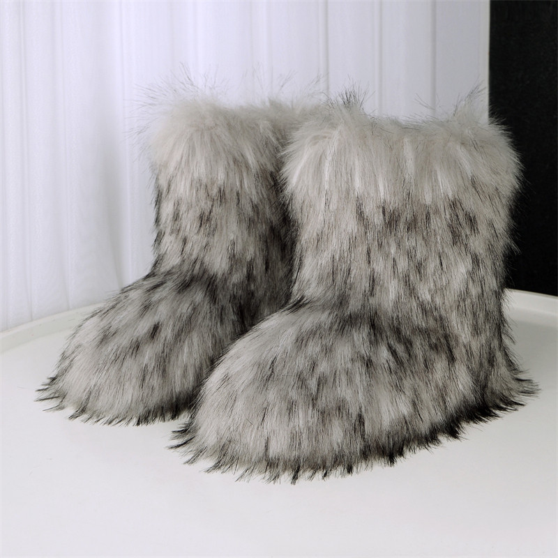 厂家直销gal毛毛靴雪地靴女毛茸茸中筒加厚仿皮草跨境亚马逊同款,女鞋,时尚雪地靴,淘宝优惠券,粉丝福利购,淘宝优惠卷