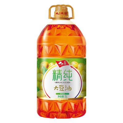 【多人团】九三非转基因精纯三级大豆油5L