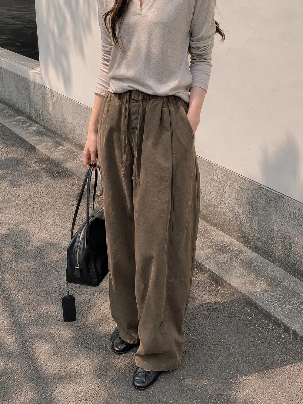 2026新大码女胖妹妹宽松休闲莱赛尔棉裤显瘦200斤直筒休闲裤