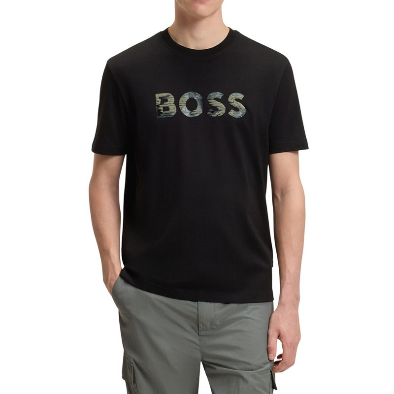 [保税仓]Hugo Boss男士2026新款夏季高端休闲logo印花纯棉短袖T恤