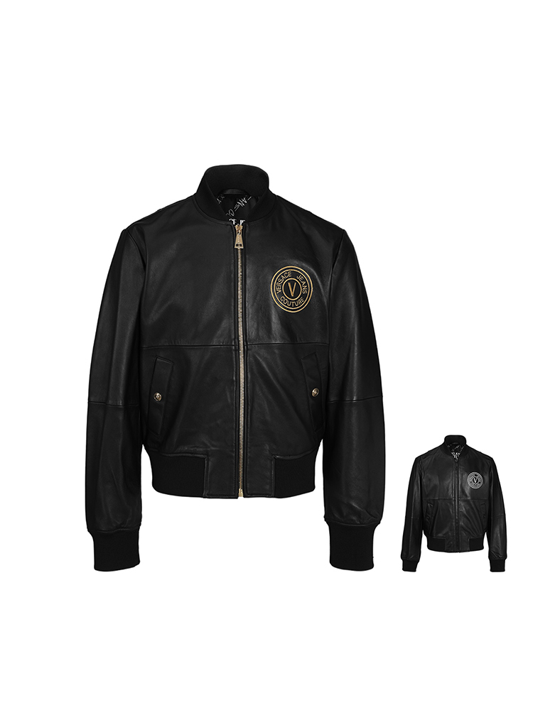 Versace范思哲男士小羊皮皮衣