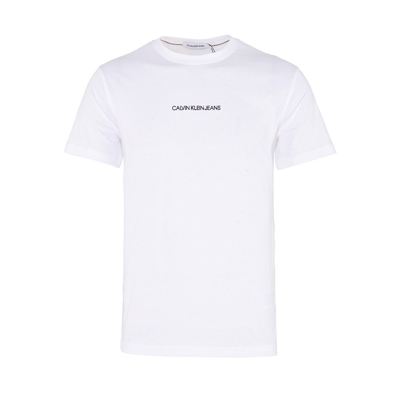 Calvin Klein/凯文克莱男士圆领纯棉短袖T恤简约休闲