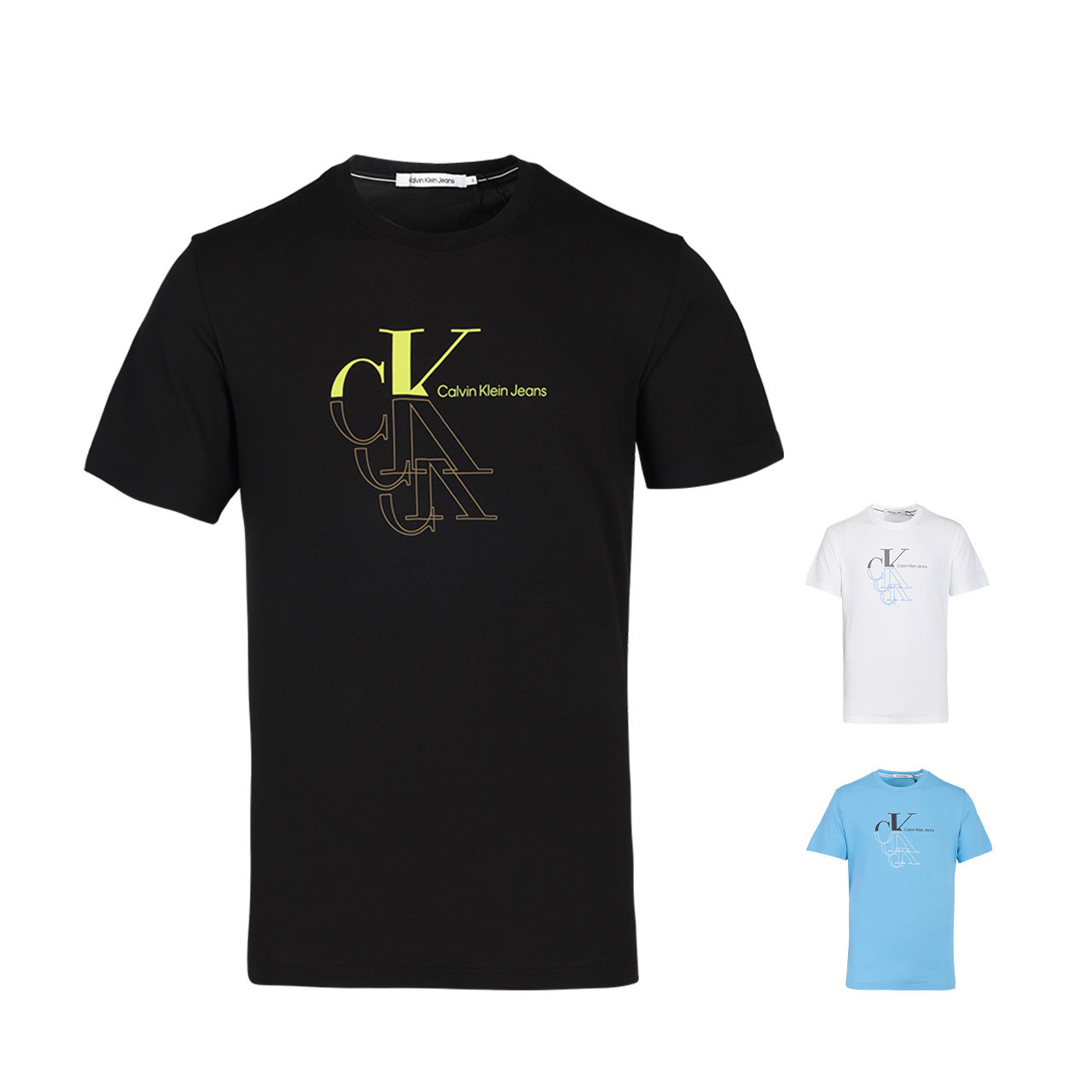 Calvin Klein男士2026新款夏季全棉潮牌短袖T恤CK印花纯棉衣服潮