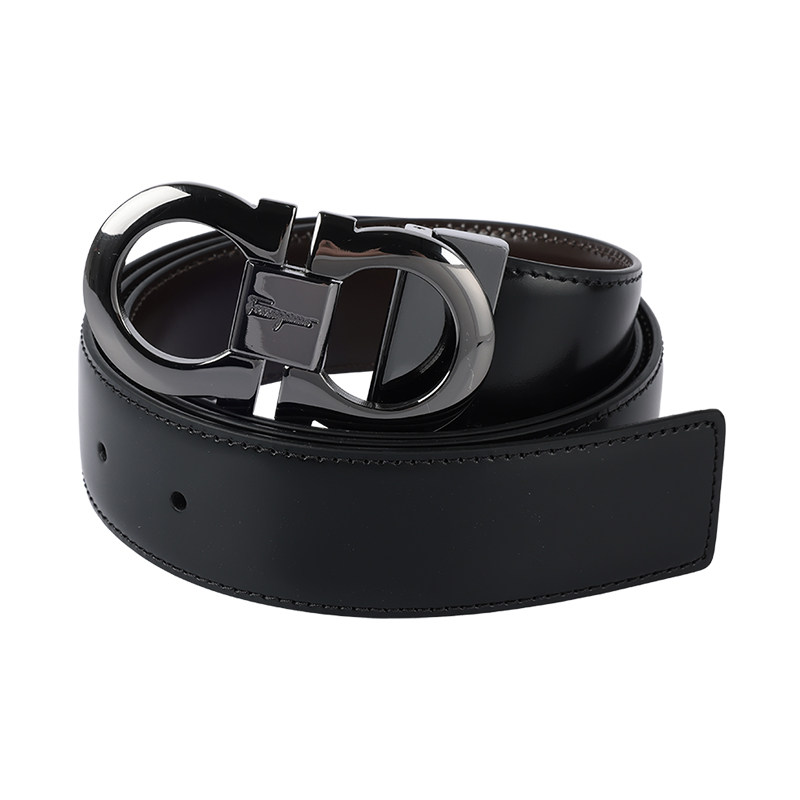 FERRAGAMO菲拉格慕男士2025新款高端品牌牛皮革腰带商务休闲皮带