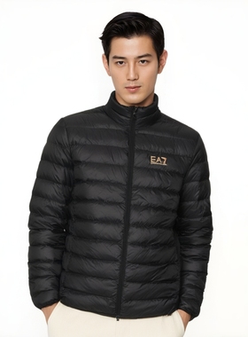 [保税仓] Armani阿玛尼2025新款EA7保暖外套冬季休闲轻薄羽绒服男