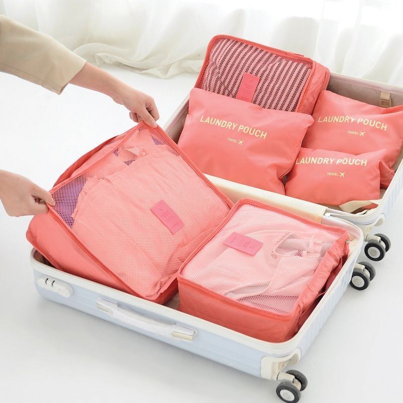 旅行收纳袋行李箱衣物衣服旅游内衣分装收纳打包束口整理袋子家用