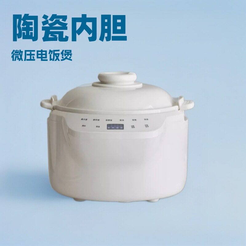 110-220V陶瓷电饭煲3-6人微压饭锅 美规英规欧规出口现货