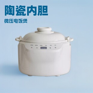 110-220V陶瓷电饭煲3-6人微压饭锅 美规英规欧规出口现货