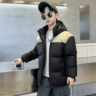 巴拉线男童羽绒棉服冬季2025款儿童冬装加厚三防棉服大童棉衣外套