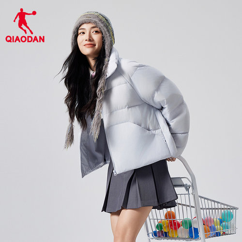 乔丹短款羽绒服防风保暖外套