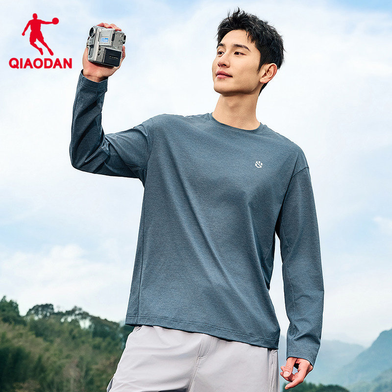 乔丹速干长袖T恤男士2026夏季新款宽松透气运动健身训练运动上衣