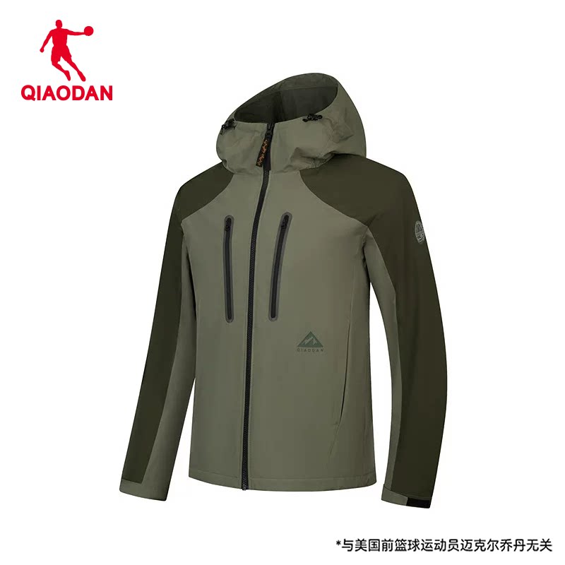 乔丹中科探-联名款风衣男士2026新款商场同款六防科技2.0加厚外套