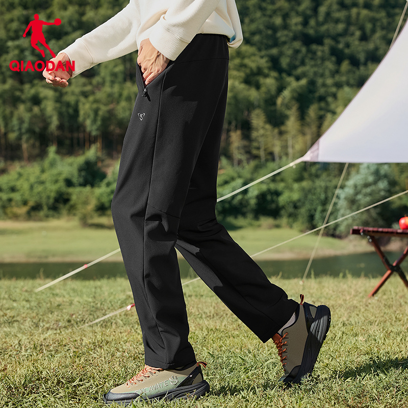 梭织户外加绒长裤防泼水裤子男