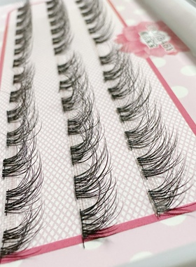 酷吉宝宝新款FD80多层立体大分层单线软梗分段假睫毛自然裸妆淡妆