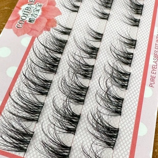 酷吉宝宝新品 软梗自然5D分段一片整条 R104多层立体毛绒绒仙子长款