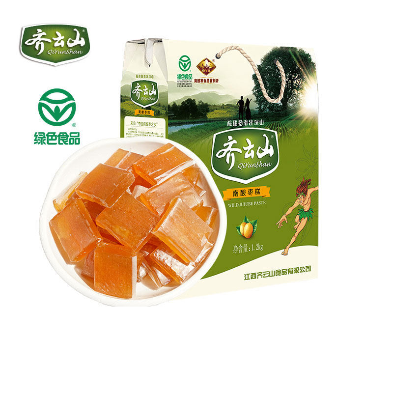 江西赣州齐云山南酸枣糕1200g礼盒装办公室零食休闲零食赣南特产