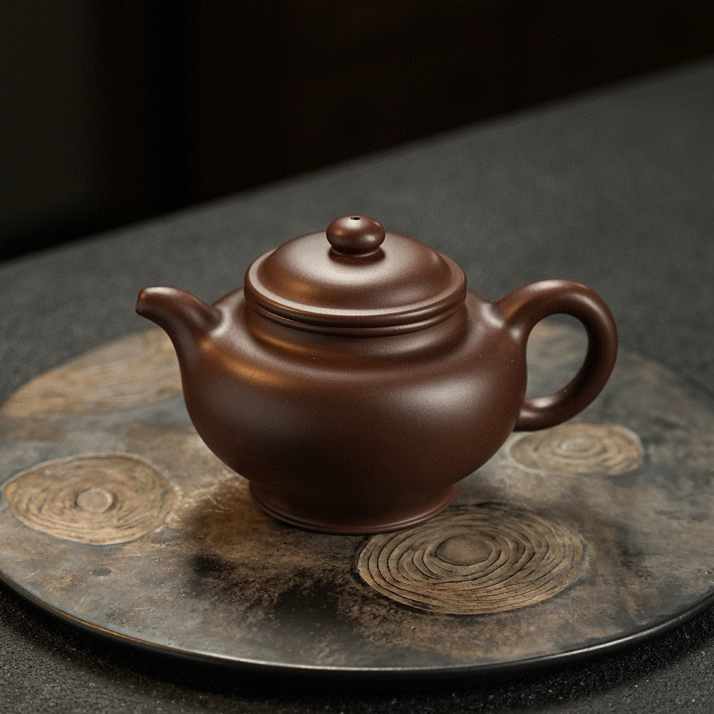 宜兴紫砂壶纯手工茶壶茶具泡茶中式名家原矿陈腐紫泥掇只壶240cc