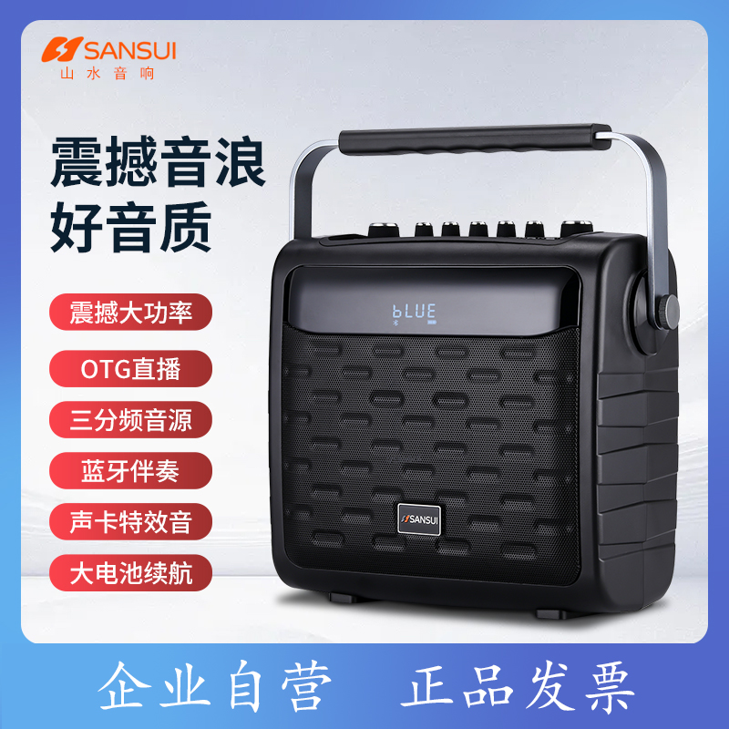 日本山水X300户外K歌乐器便携蓝牙音响广场舞音箱直播声卡一体机