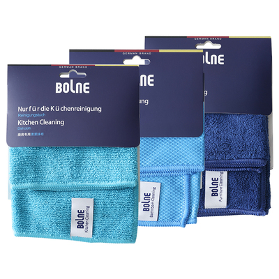 【宁儿专享】BOLNE博浪家庭清洁抹布彩色抹布擦手巾去污家用双面