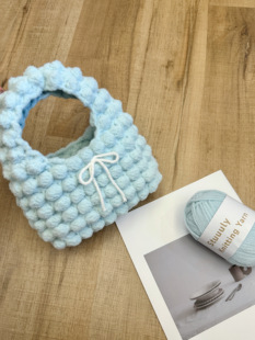 Stuuuly手工 糯米线奶油泡芙包diy编织材料包云朵慕斯棉棉