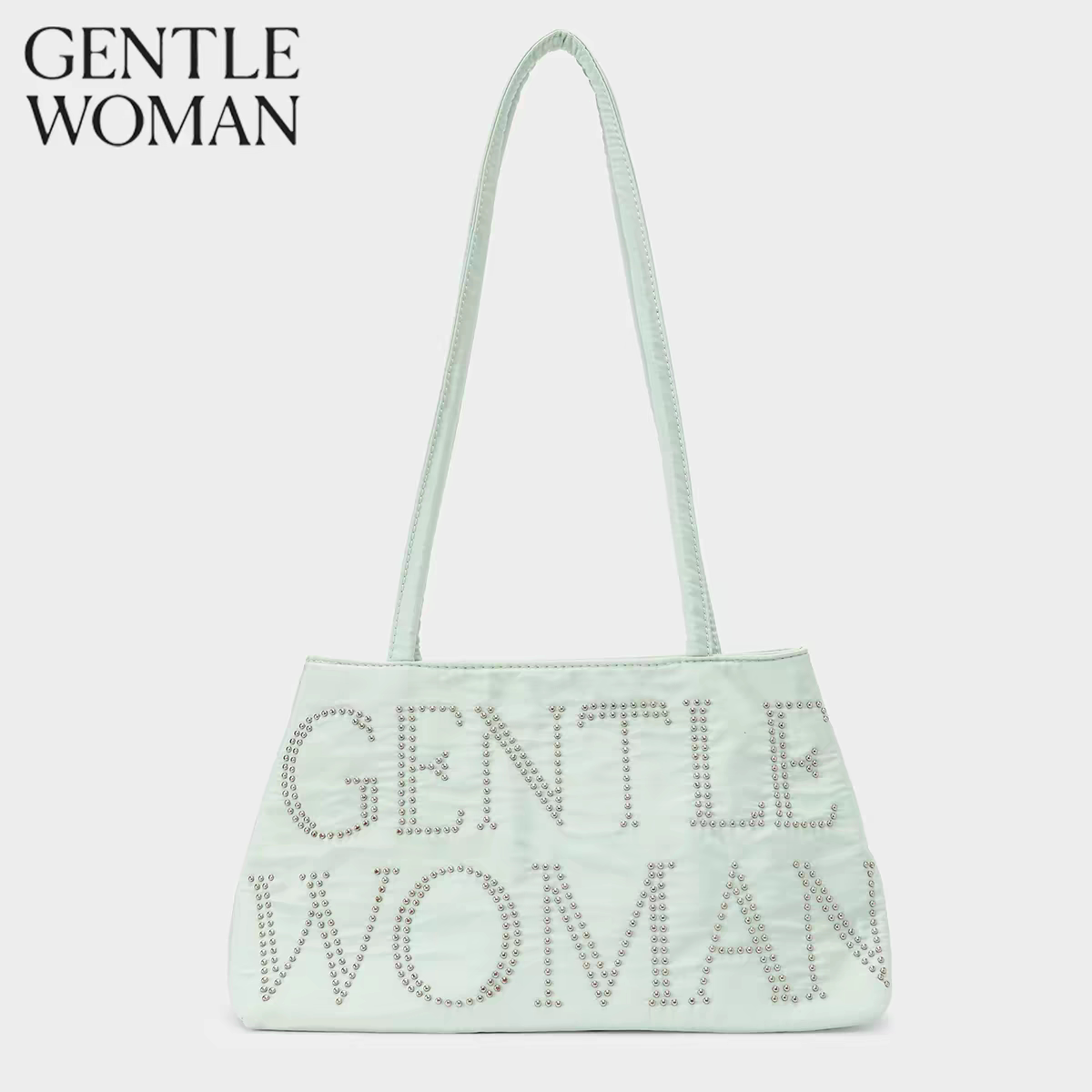 Gentlewoman品牌折扣店抓钉泰国绸缎面手提女腋下托特包/单肩包女