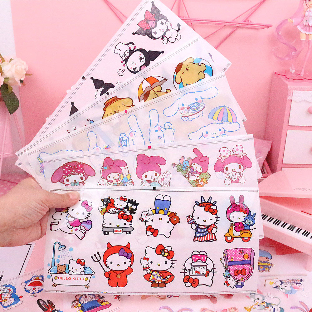 可爱卡通贴纸pvc贴纸少女心手账文具装饰贴防水电脑水杯浴室贴画