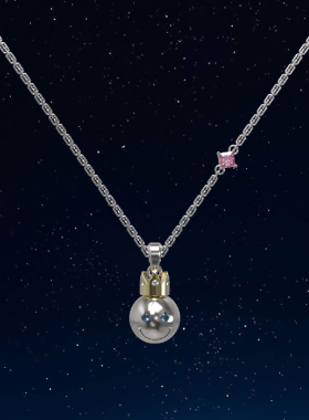 VSCH笑脸皇冠项链原创饰品项链