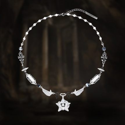 【朴宰范同款】VSCH  PSY.P联名限定荆棘幸运星笑脸项链潮流嘻哈